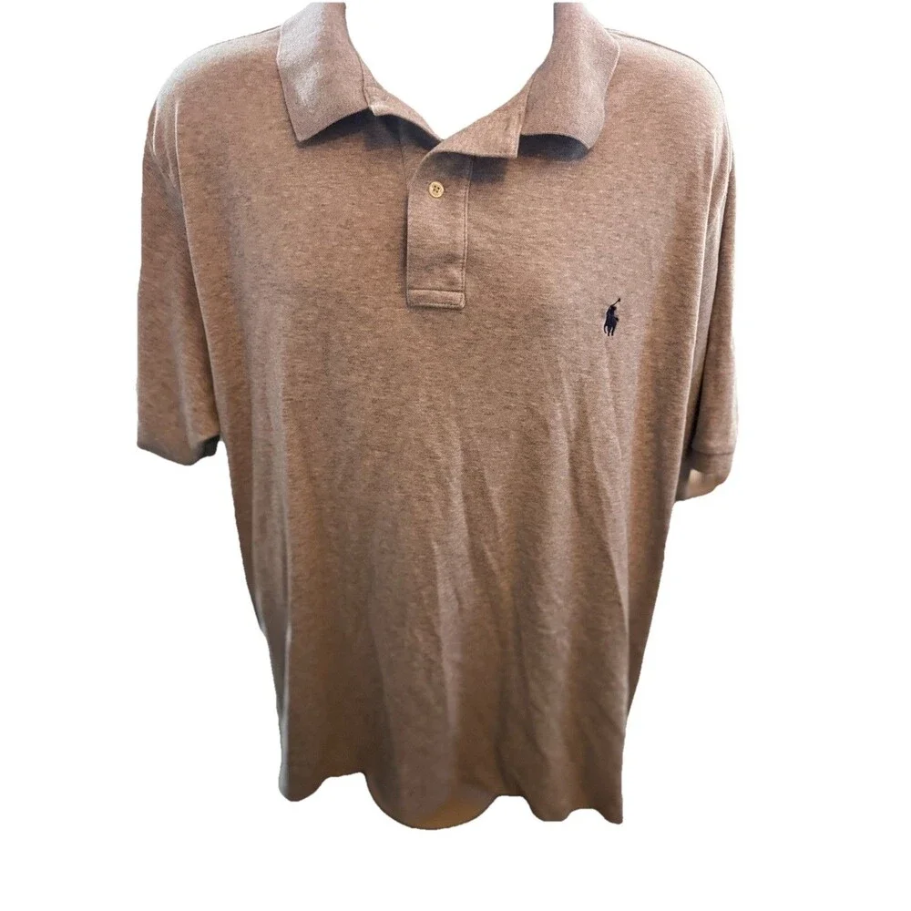 Polo Ralph Lauren Shirt Mens 3XB Gray Polo, 100% Cotton